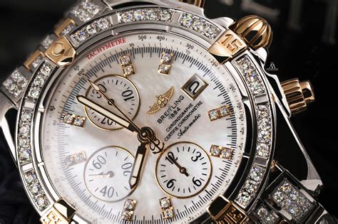 breitling pink diamond watch|Breitling diamond bezel men watch.